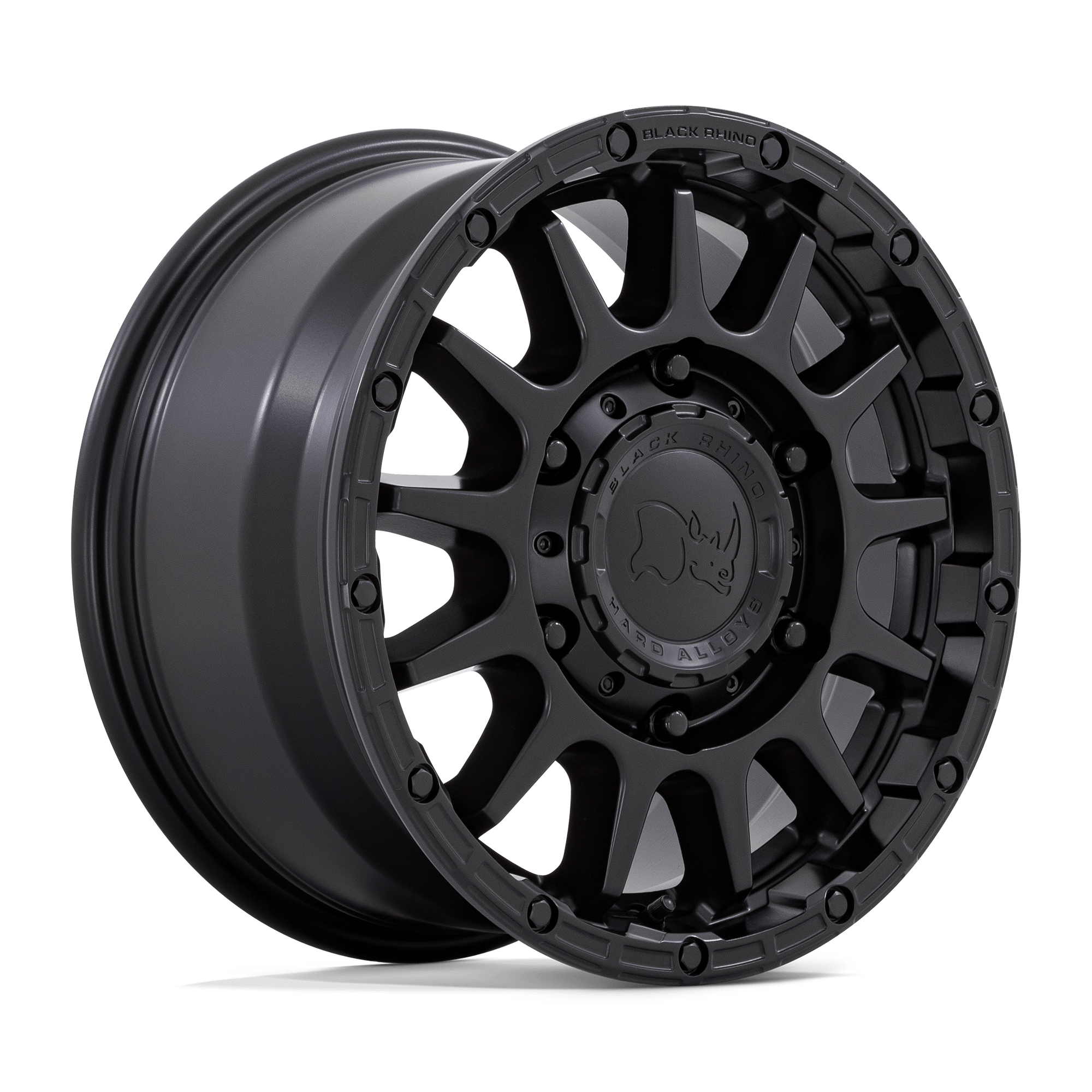 16x8 Black Rhino Hard Alloys SEQUOIA 6x130 38 offset 84.1 hub BLACK - BR003MX16803838