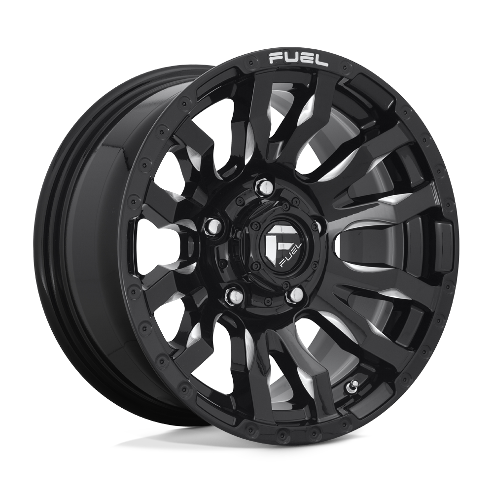 16x8 Fuel Offroad Wheels D673 BLITZ 5x139.7 1 offset 108 hub BLACK - D67316808545