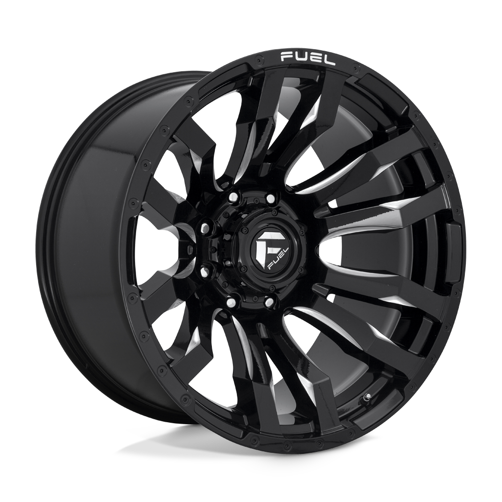 22x12 Fuel Offroad Wheels D673 BLITZ 8x165.1 -44 offset 125.1 hub BLACK - D67322208247
