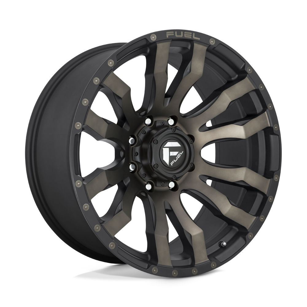 22x12 Fuel Offroad Wheels D674 BLITZ 6x139.7 -44 offset 106.1 hub BLACK - D67422208447