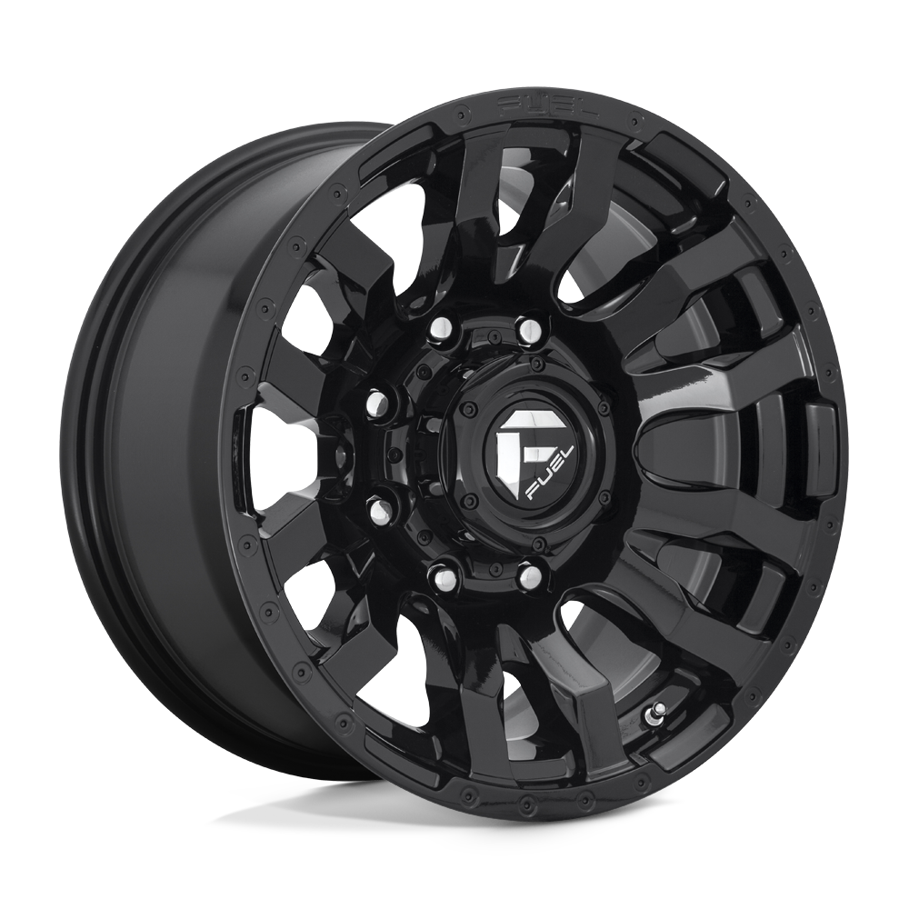 22x10 Fuel Offroad Wheels D675 BLITZ 8x170 -18 offset 125.1 hub BLACK - D67522001747