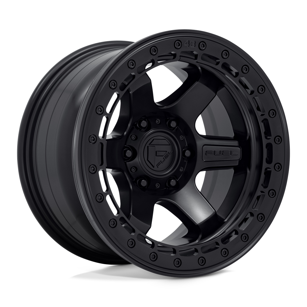 17x9 Fuel Offroad Wheels D122 BLOCK BEADLOCK 6x139.7 -15 offset 106.1 hub BLACK - D12217908445