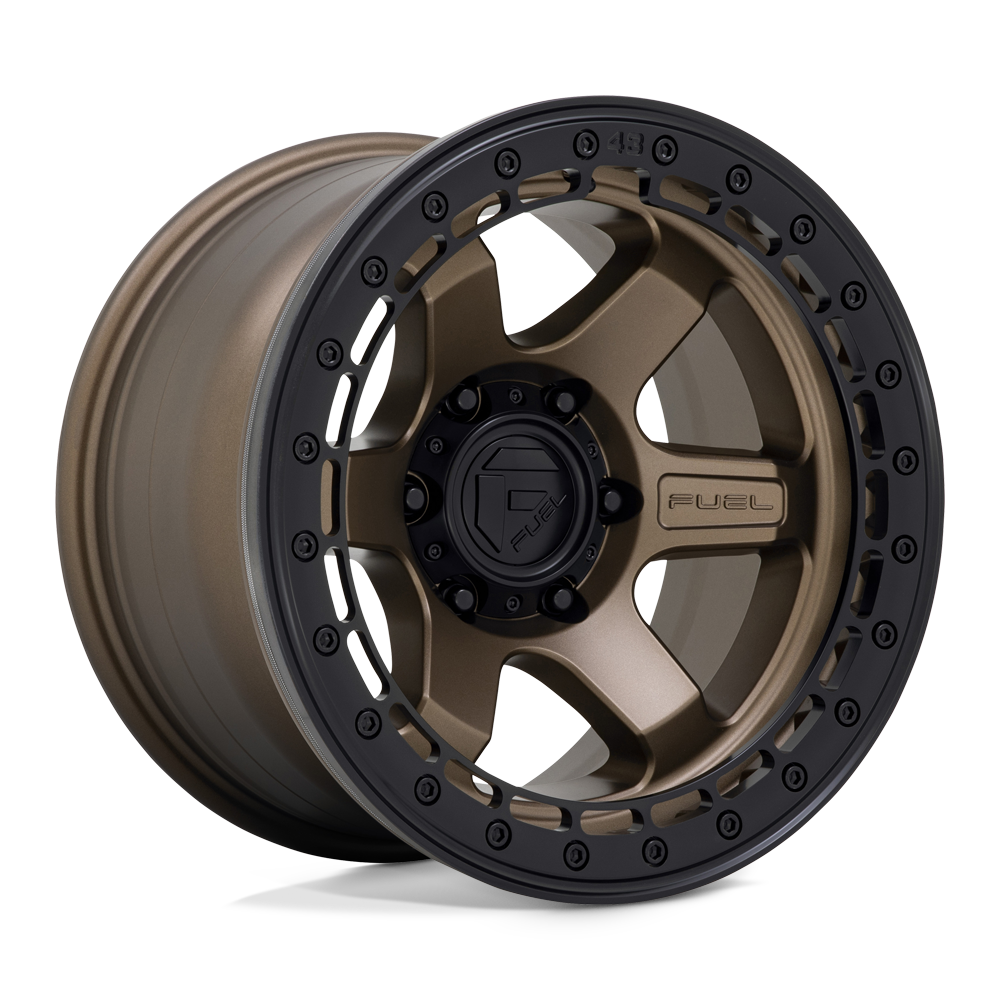 17x8.5 Fuel Offroad Wheels D124 BLOCK BEADLOCK 6x135 0 offset 87.1 hub BRONZE - D12417858947