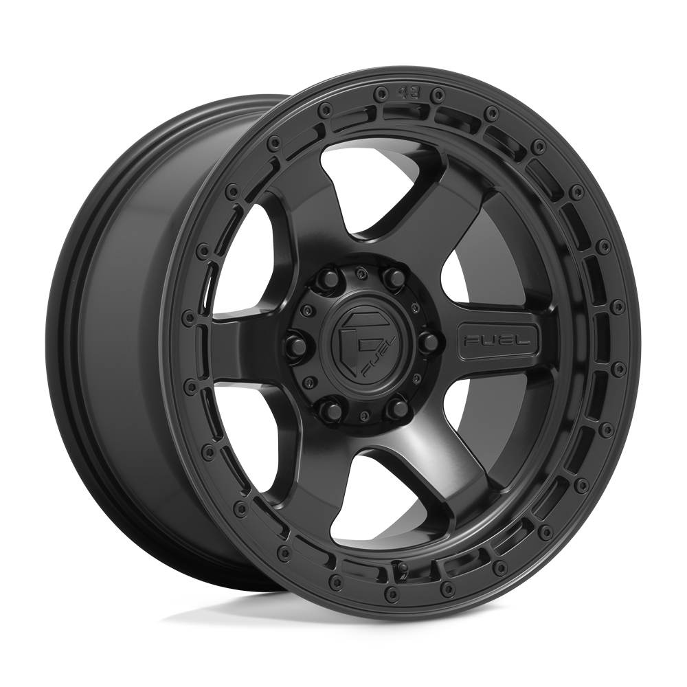 18x9 Fuel Offroad Wheels D750 BLOCK 6x139.7 1 offset 106.1 hub BLACK - D75018908450