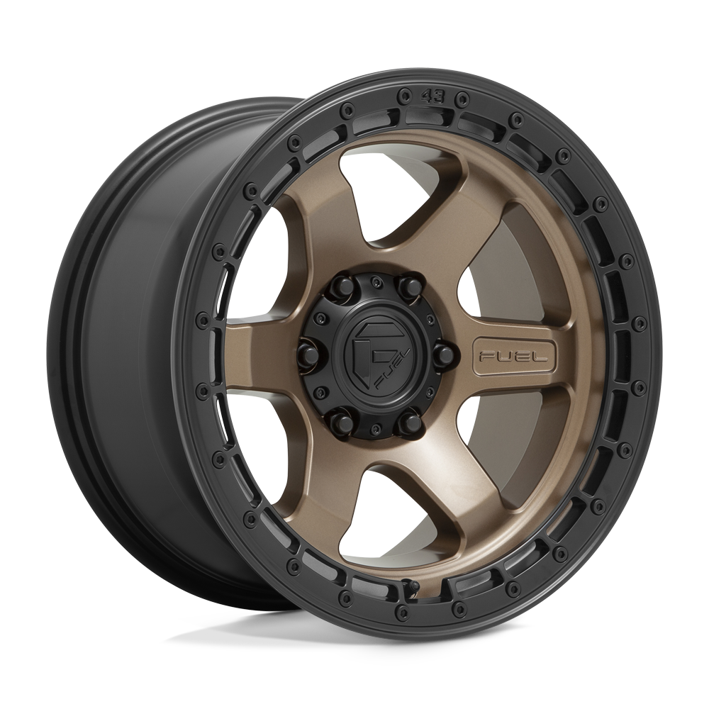 18x9 Fuel Offroad Wheels D751 BLOCK 6x139.7 20 offset 106.1 hub BRONZE - D75118908457