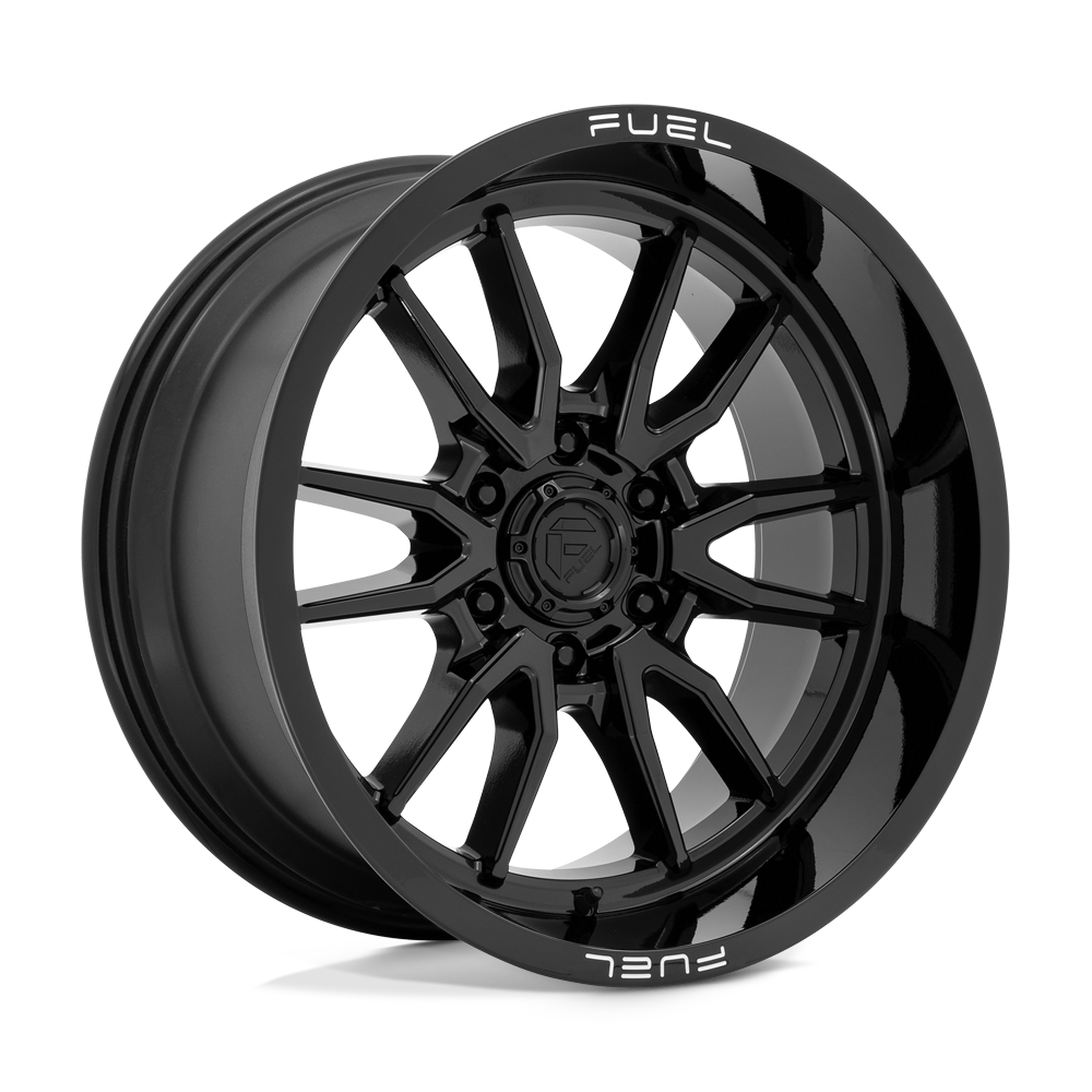 18x9 Fuel Offroad Wheels D760 CLASH 6x139.7 -12 offset 106.1 hub BLACK - D76018908445