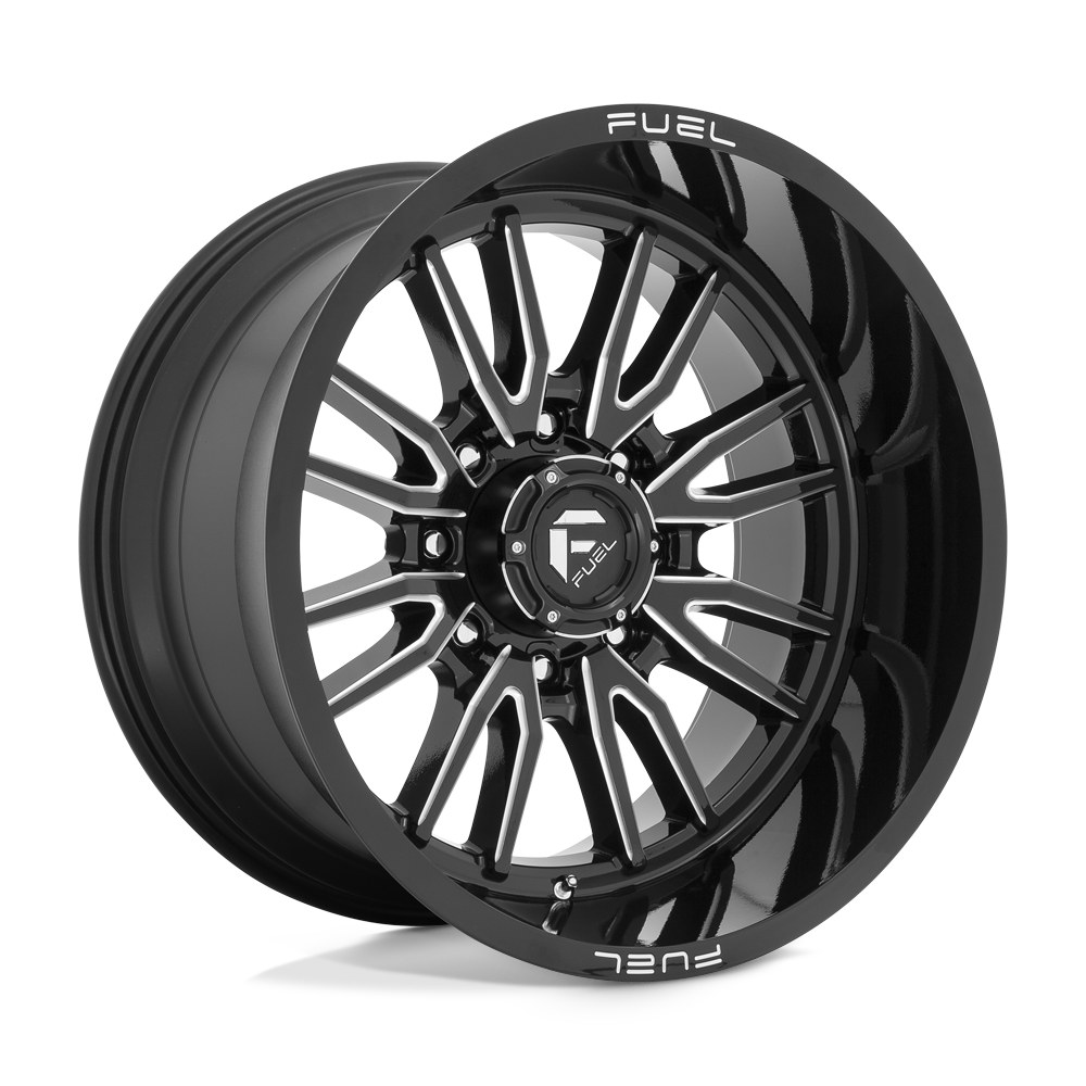 22x12 Fuel Offroad Wheels D761 CLASH 8x165.1 -44 offset 125.1 hub BLACK - D76122208247