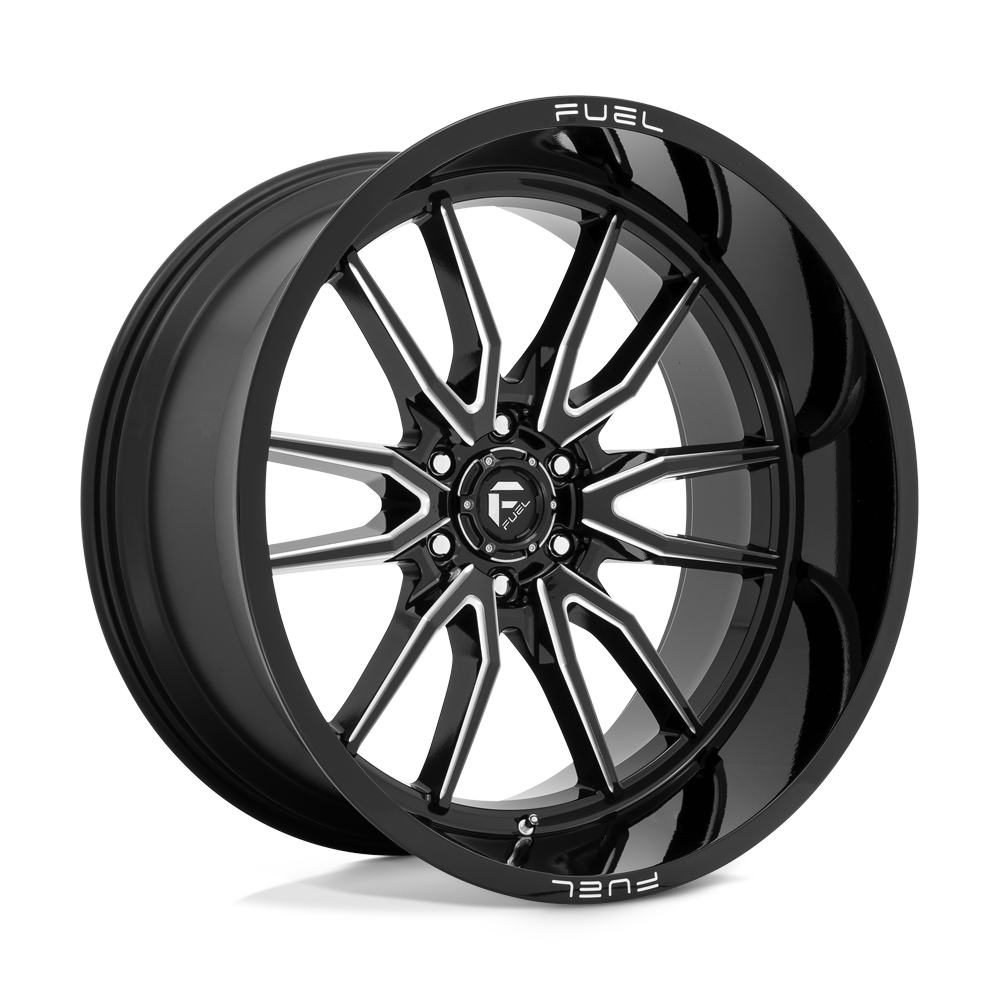 24x12 Fuel Offroad Wheels D761 CLASH 6x139.7 -44 offset 106.1 hub BLACK - D76124208447