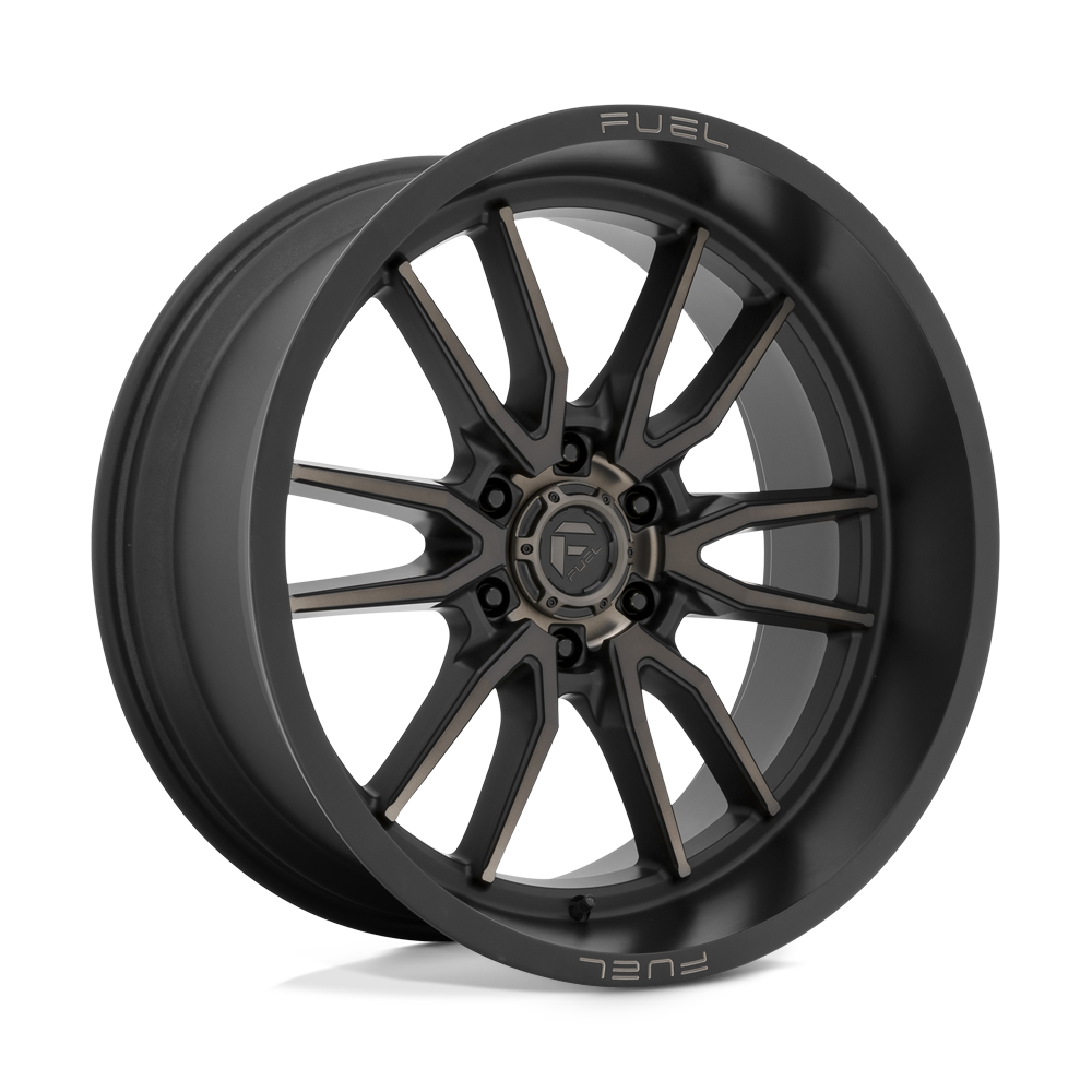 22x10 Fuel Offroad Wheels D762 CLASH 6x139.7 -18 offset 106.1 hub BLACK - D76222008447