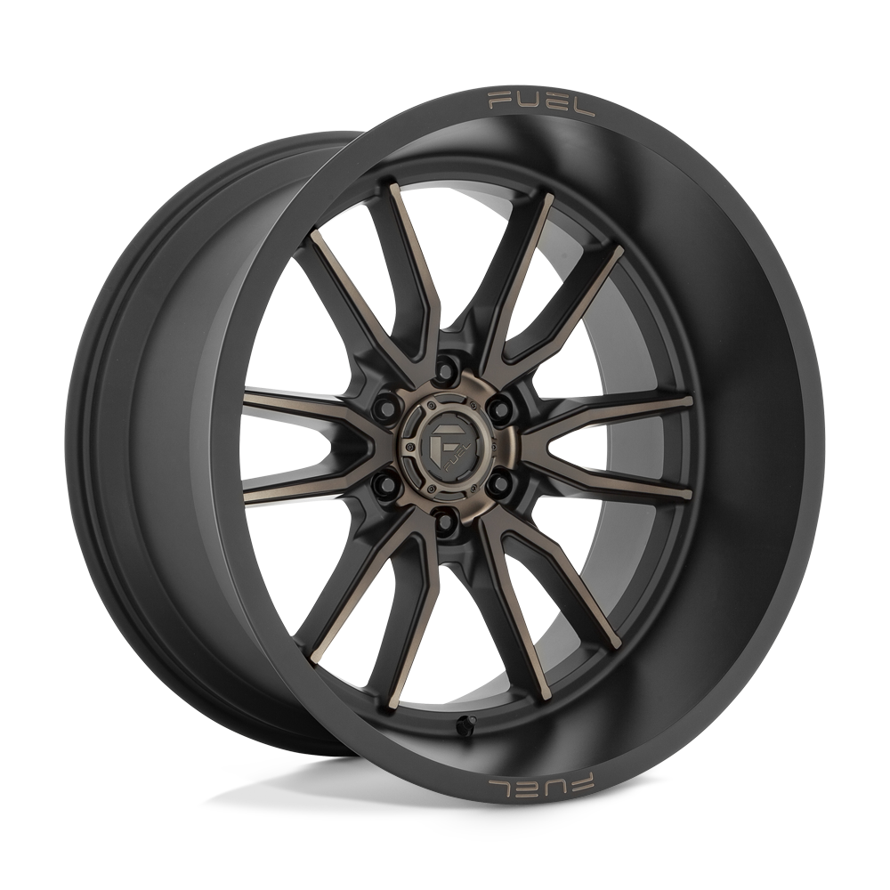 22x12 Fuel Offroad Wheels D762 CLASH 6x139.7 -44 offset 106.1 hub BLACK - D76222208447