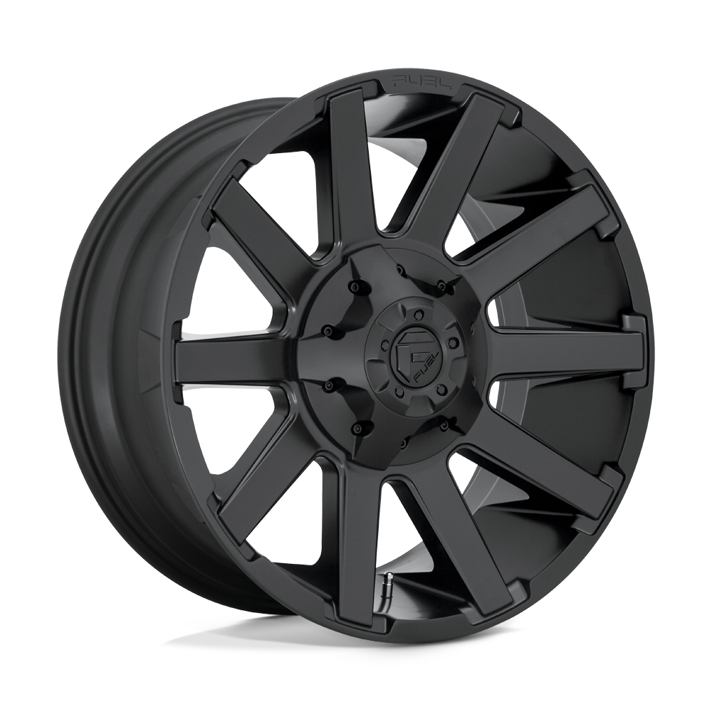 20x10 Fuel Offroad Wheels D437 CONTRA 6x135/6x139.7 -19 offset 106.1 hub BLACK - D43720009846