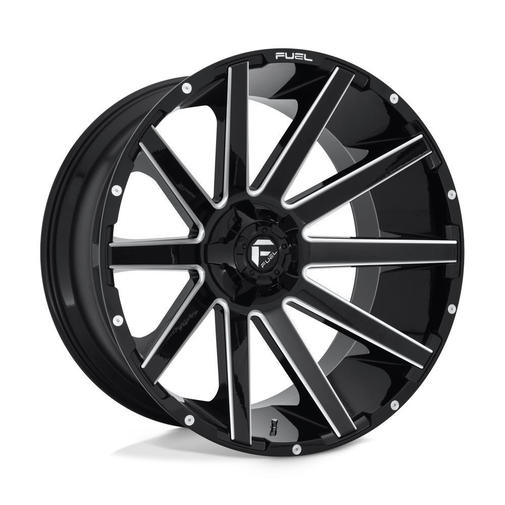 24x12 Fuel Offroad Wheels D615 CONTRA 6x135/6x139.7 -44 offset 106.1 hub BLACK - D61524209847
