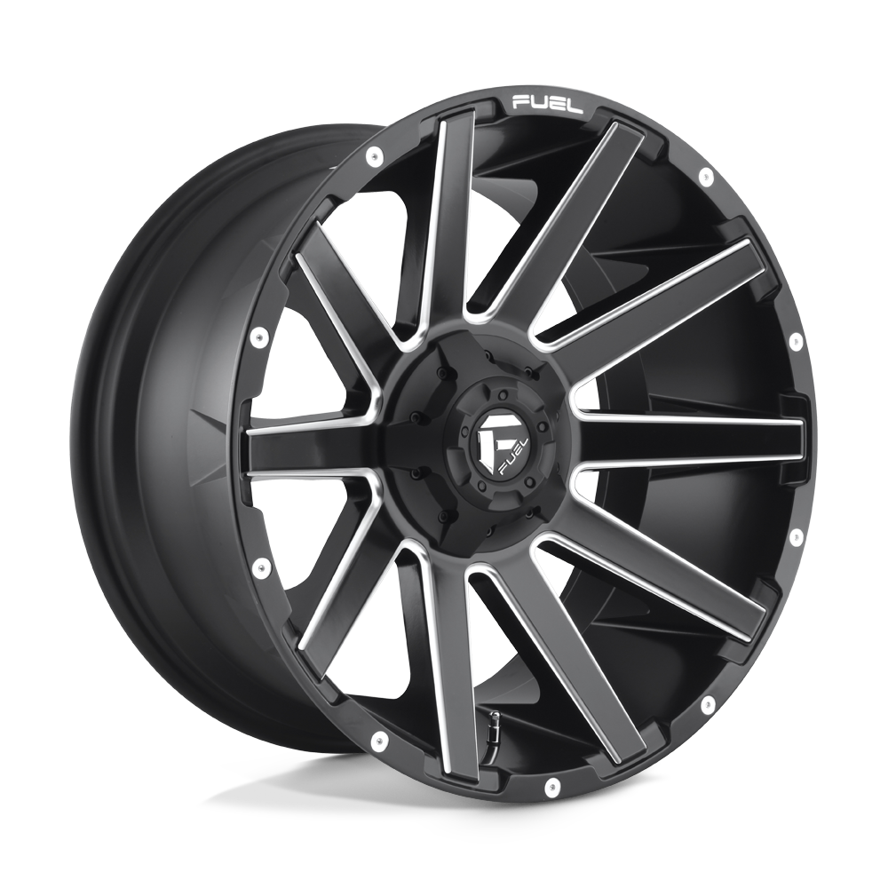 22x12 Fuel Offroad Wheels D616 CONTRA 6x135/6x139.7 -43 offset 106.1 hub BLACK - D61622209846