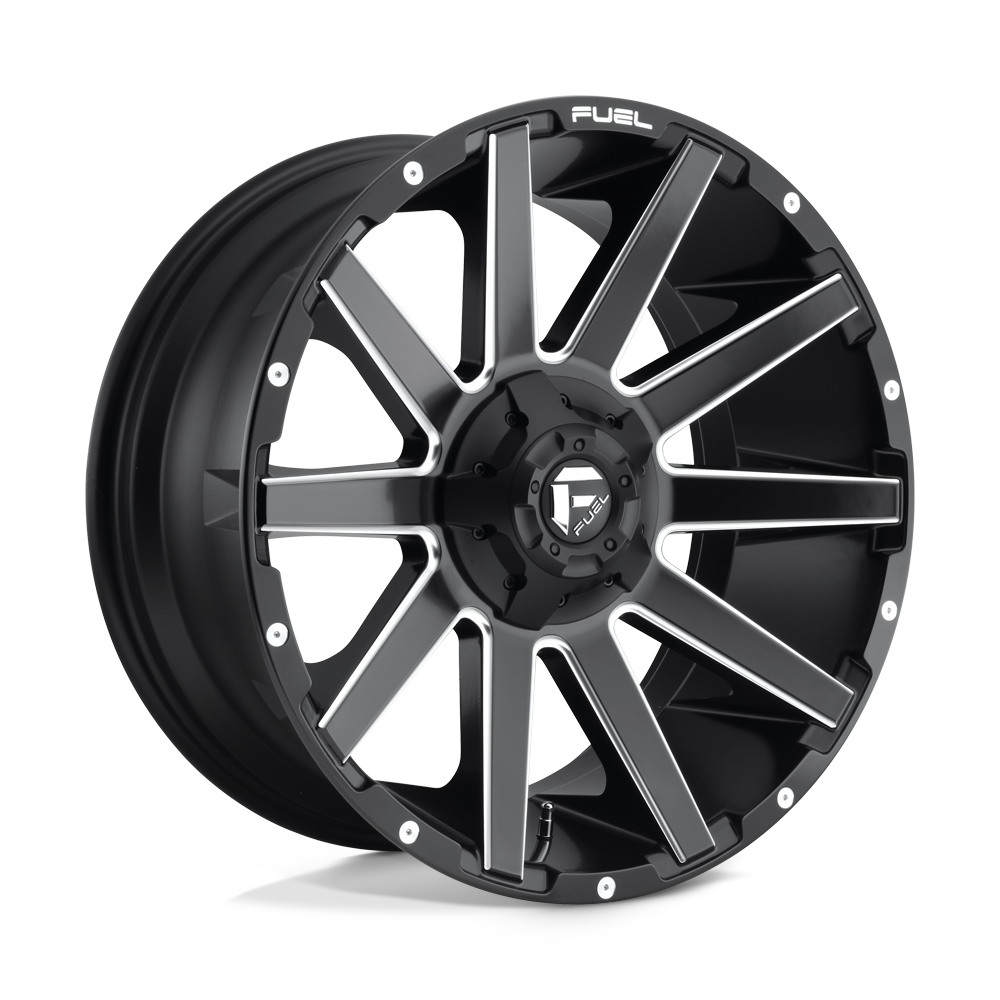 20x9 Fuel Offroad Wheels D616 CONTRA 6x114.3 1 offset 78.1 hub BLACK - D61620902750