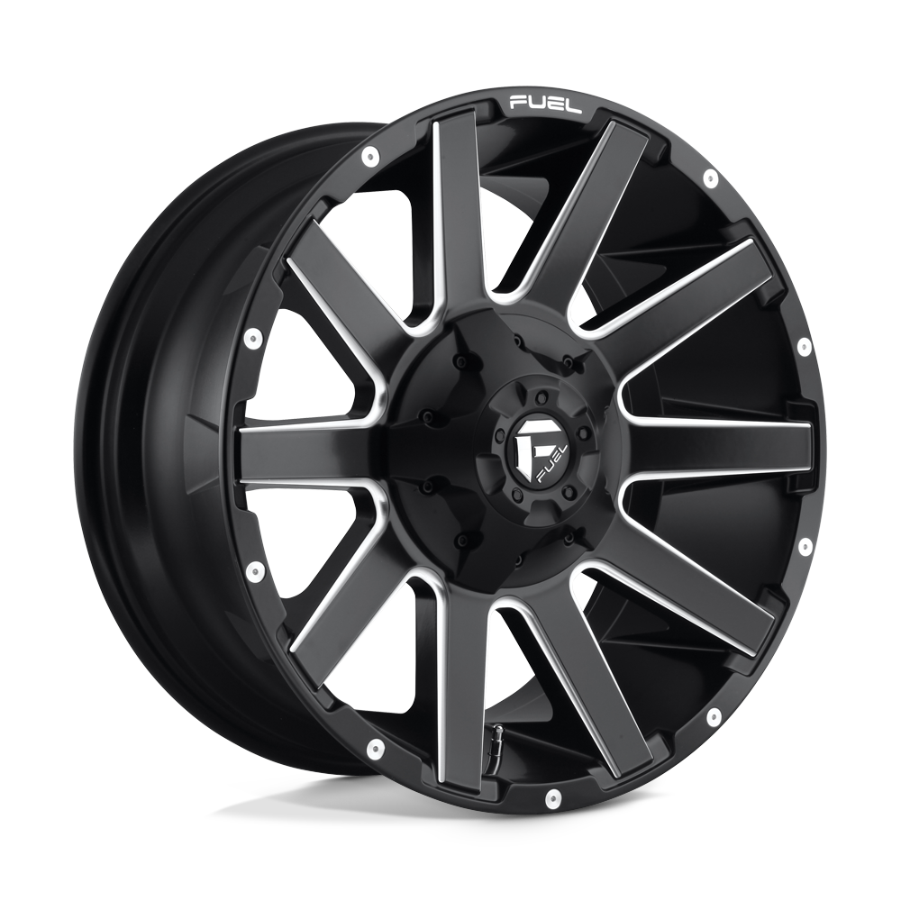 20x9 Fuel Offroad Wheels D616 CONTRA 8x180 20 offset 124.2 hub BLACK - D61620901857