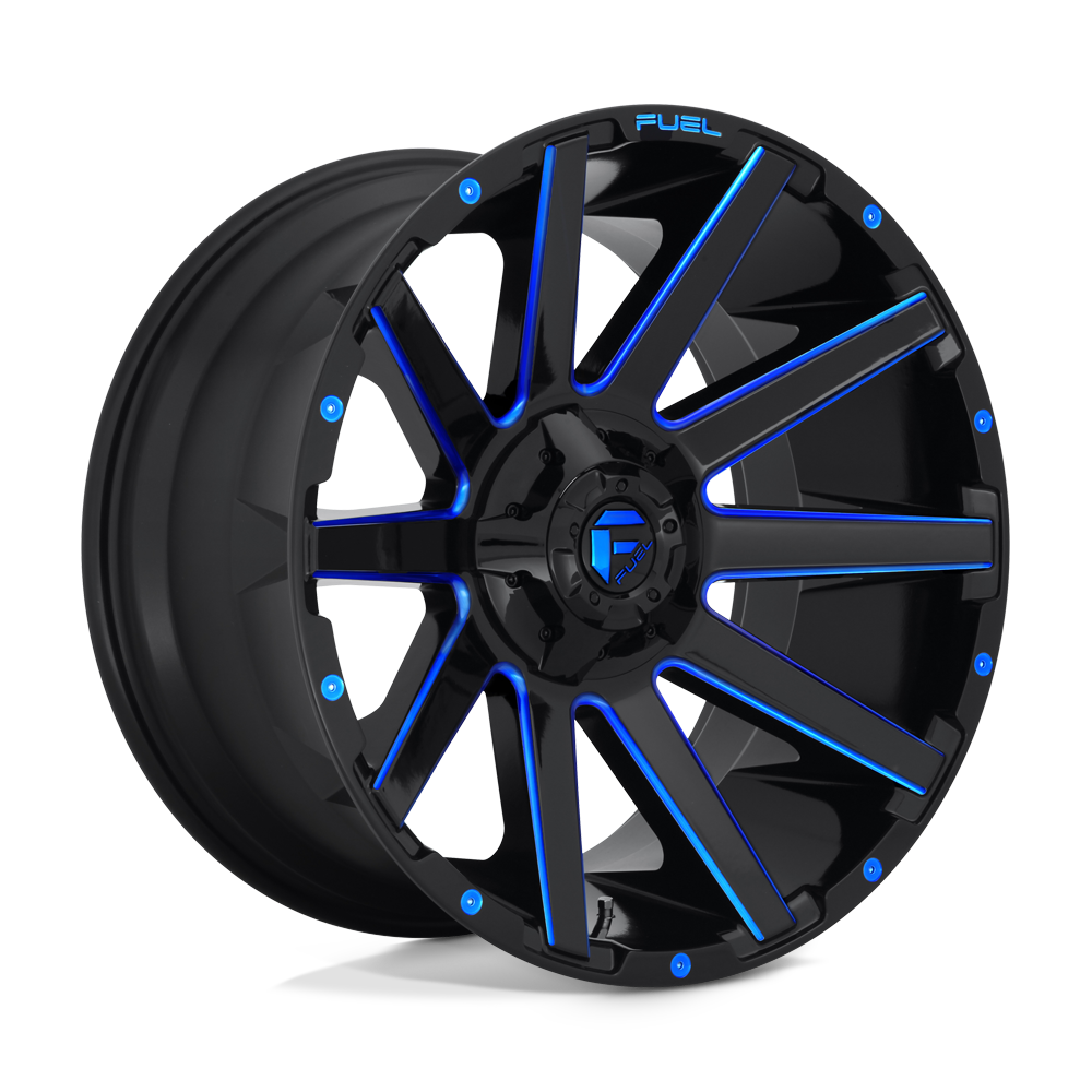 20x9 Fuel Offroad Wheels D644 CONTRA 8x170 1 offset 125.1 hub BLACK - D64420901750