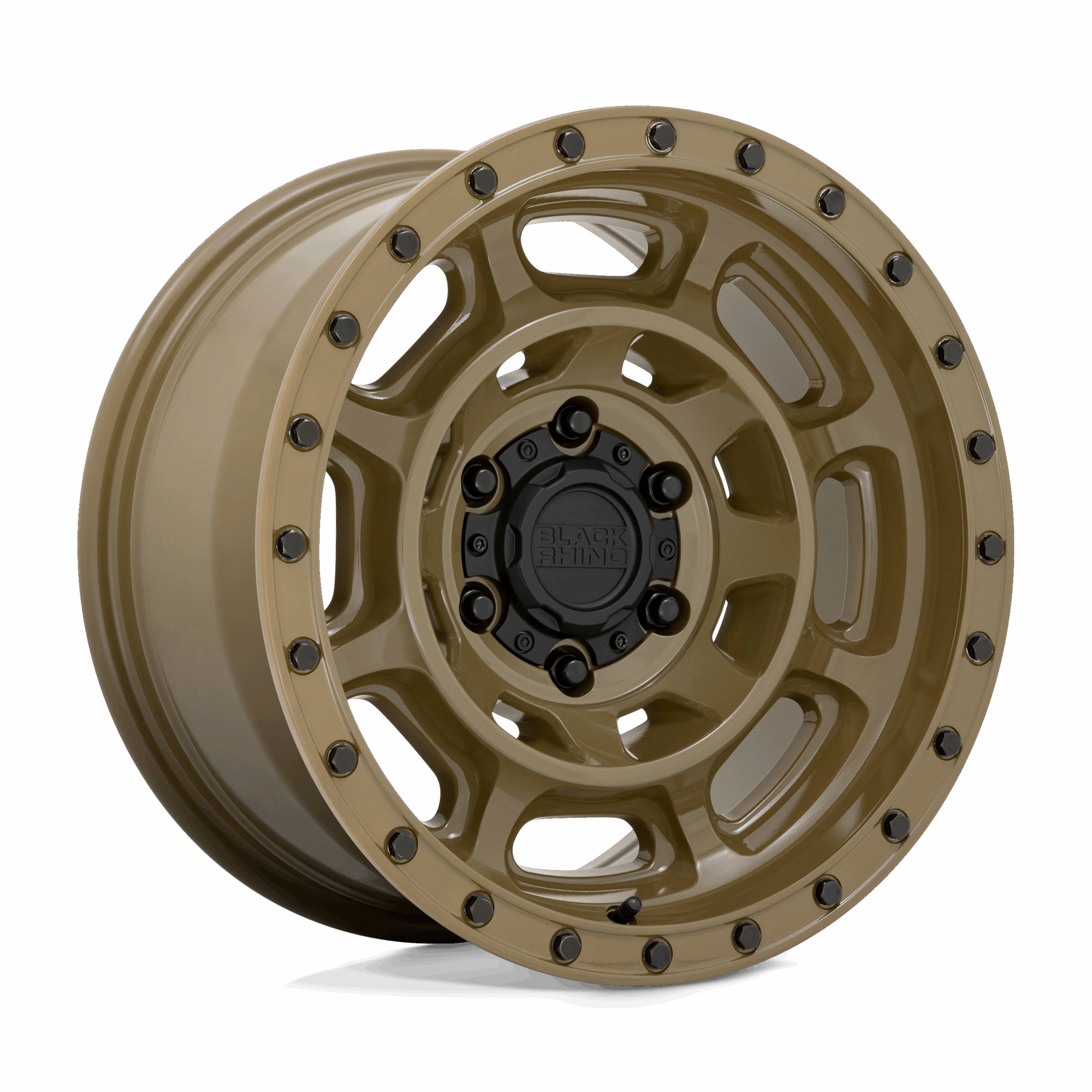 17x8.5 Black Rhino Hard Alloys CONVOY 6x139.7 -10 offset 112.1 hub GREEN - 1785CNV-06140N12