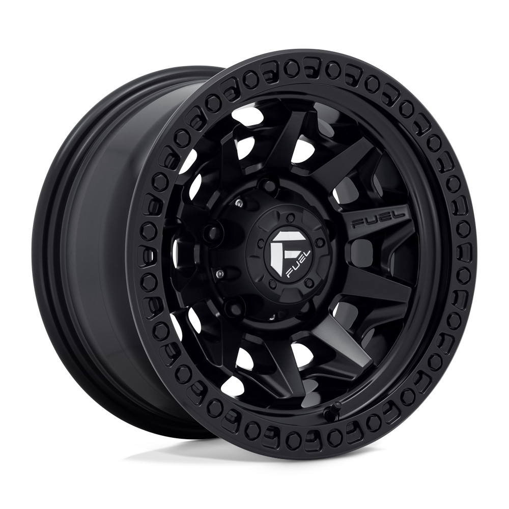 15x8 Fuel Offroad Wheels D694 COVERT 5x139.7 -12 offset 108 hub BLACK - D69415808540E