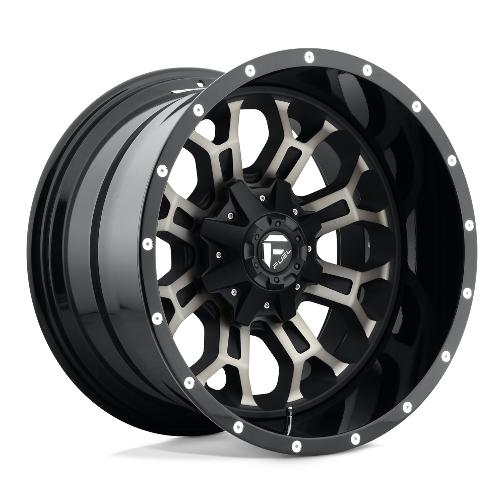 18x9 Fuel Offroad Wheels D561 CRUSH 5x139.7/5x150 1 offset 110.1 hub MACHINED - D56118907050