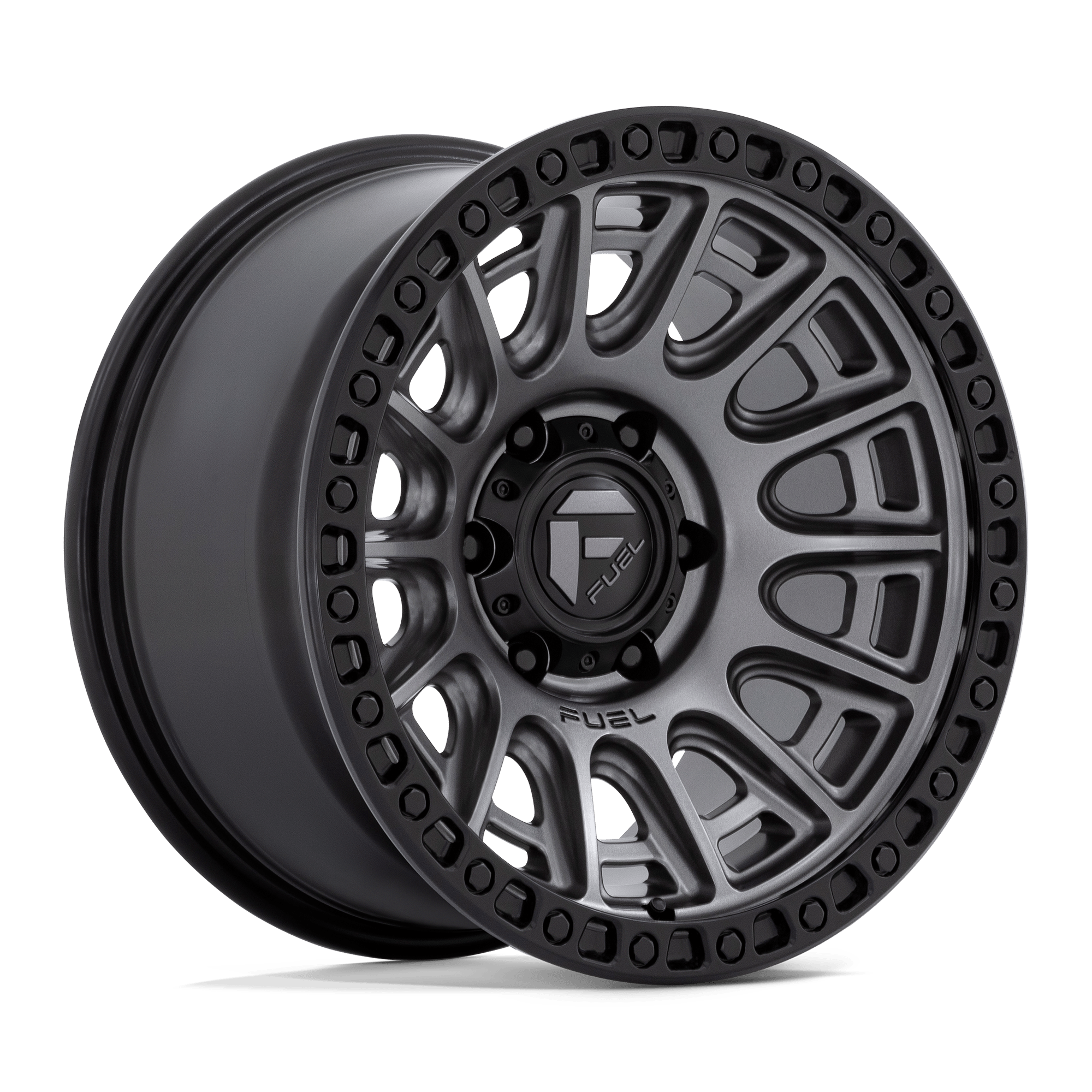17x9 Fuel Offroad Wheels D835 CYCLE 6x139.7 1 offset 106.1 hub GRAY - D83517908450E