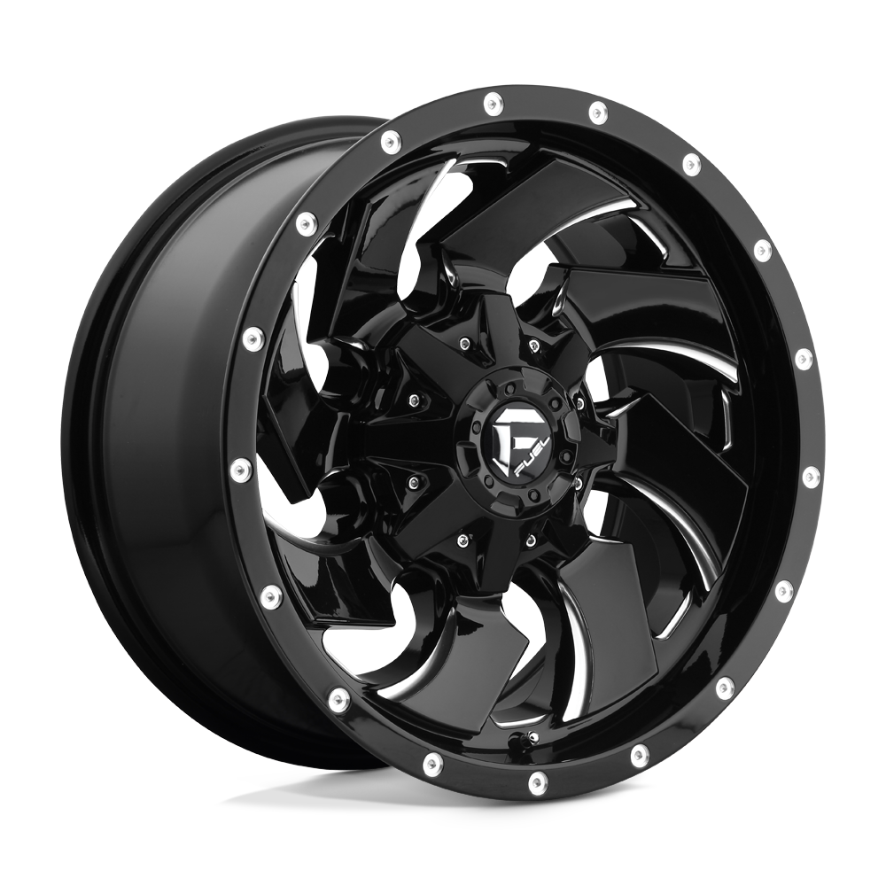 20x10 Fuel Offroad Wheels D574 CLEAVER 8x170 -18 offset 125.1 hub BLACK - D57420001747