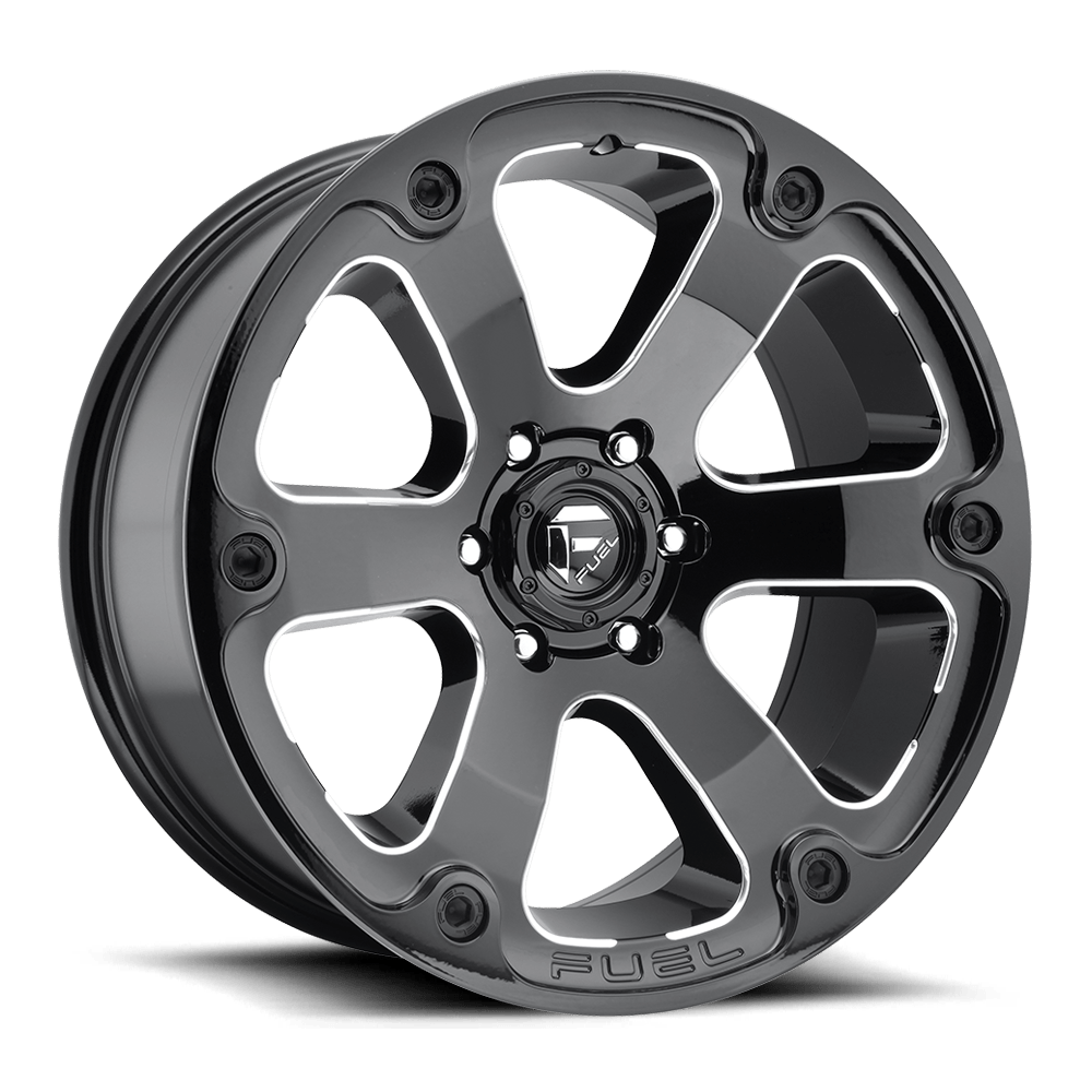 20x9 Fuel Offroad Wheels D562 BEAST 5x127 1 offset 78.1 hub BLACK - D56220907350