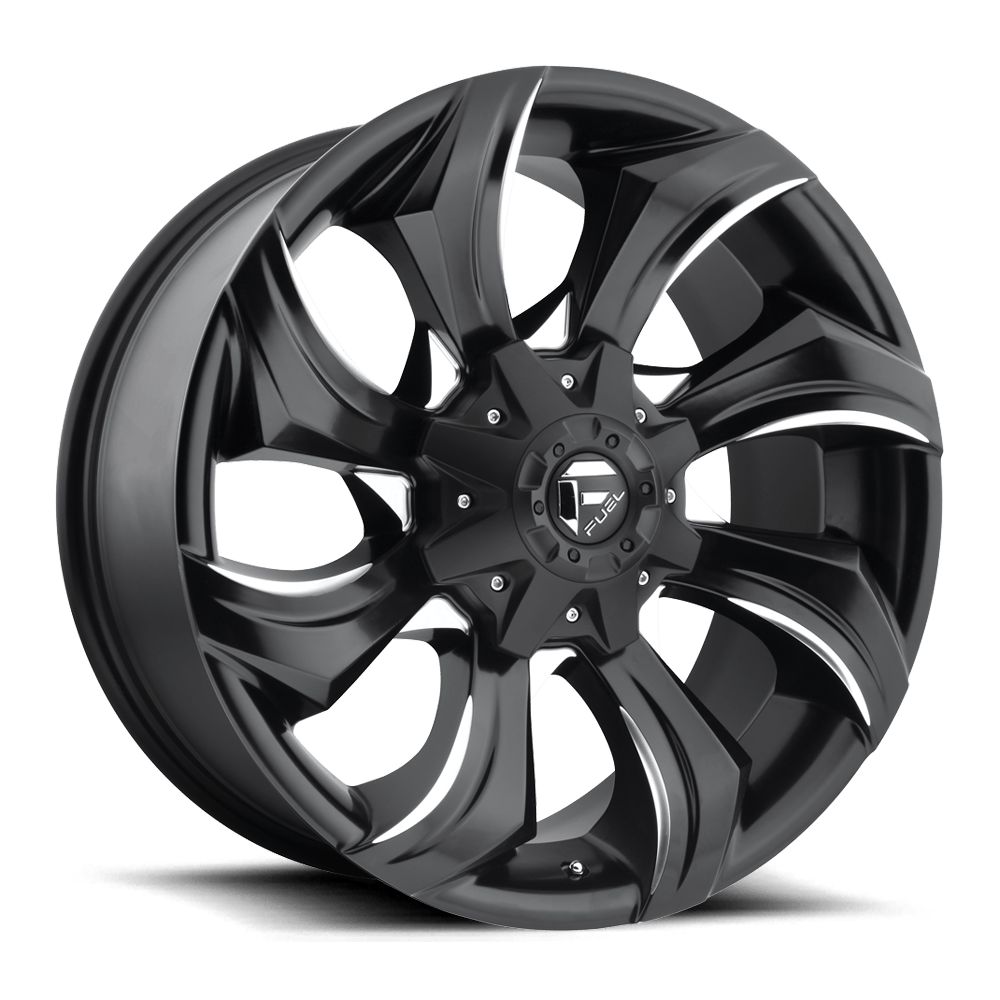 20x10 Fuel Offroad Wheels D571 STRYKR 5x114.3/5x127 -18 offset 78.1 hub BLACK - D57120002647