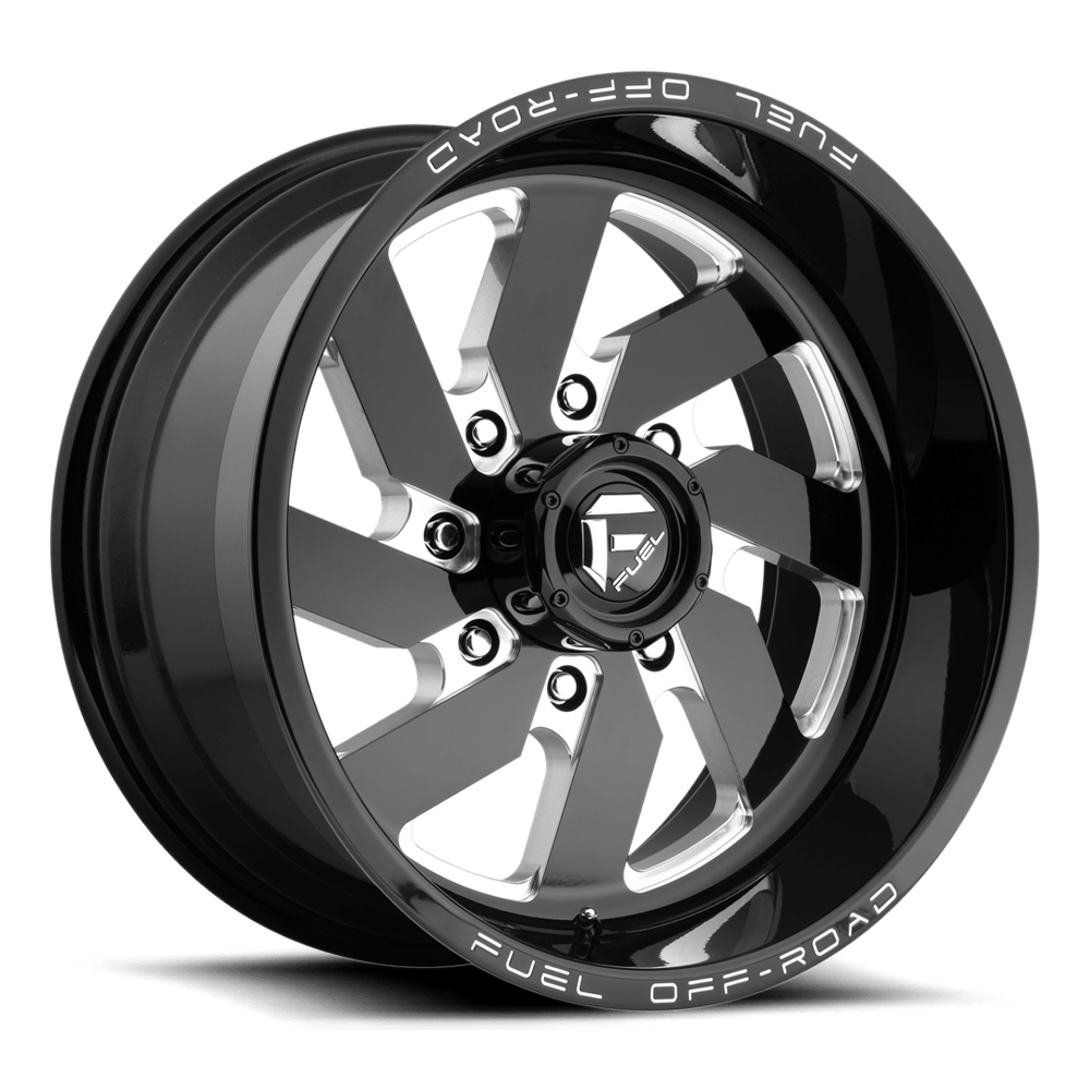 20x10 Fuel Offroad Wheels D582 TURBO 8x165.1 -18 offset 125.1 hub BLACK - D58220008247