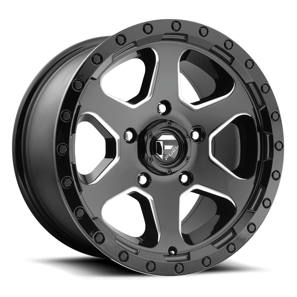 17x9 Fuel Offroad Wheels D590 RIPPER 5x127 -12 offset 78.1 hub BLACK - D59017907345