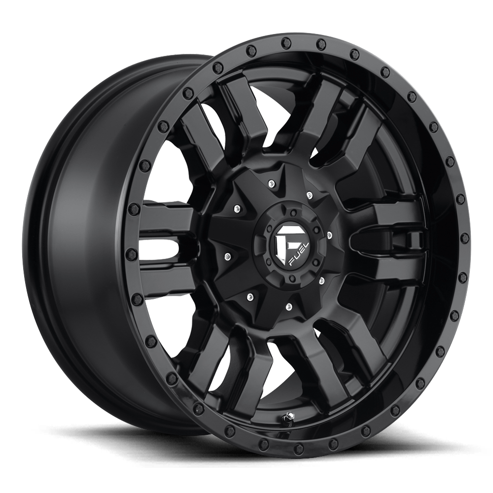 18x8 Fuel Offroad Wheels D596 SLEDGE 5x110/5x127 35 offset 72.56 hub BLACK - D5961880C159