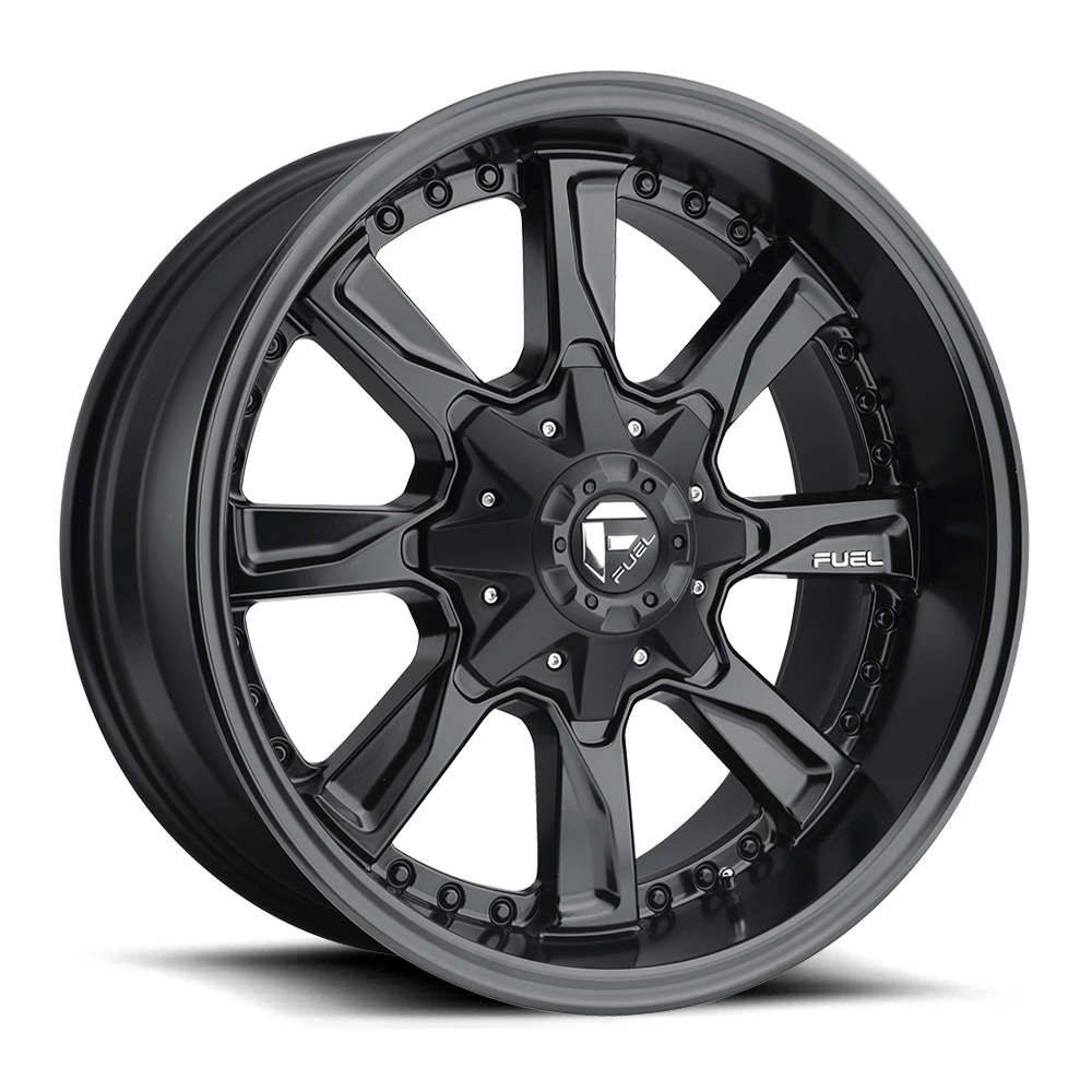 17x8.5 Fuel Offroad Wheels D604 HYDRO 8x165.1 1 offset 125.2 hub BLACK - D60417858247