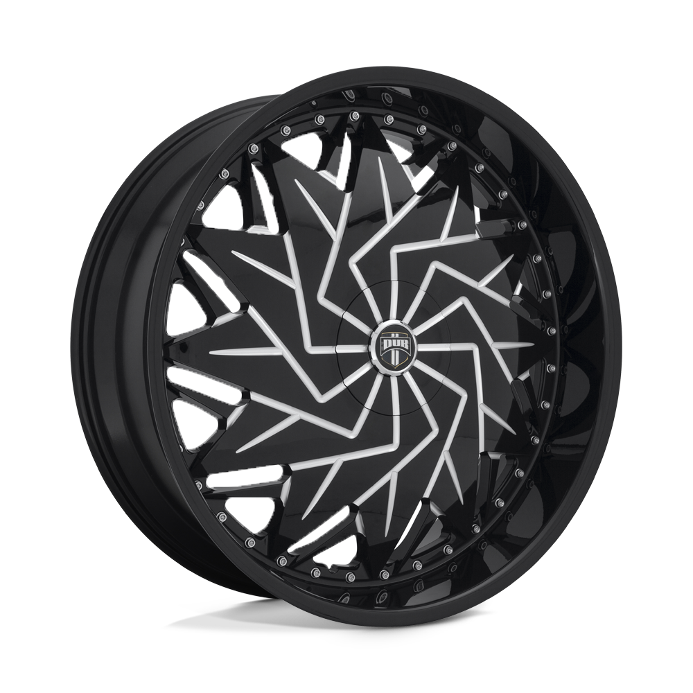 26x10 DUB Wheels S231 DAZR 5x114.3 5 offset 72.56 hub BLACK - S231260022+05