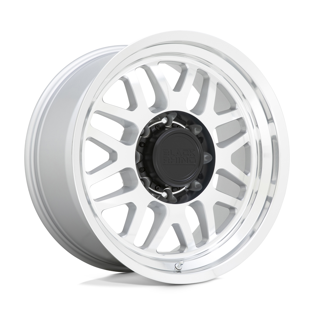18x9.5 Black Rhino Hard Alloys DELTA 8x165.1 -18 offset 125.1 hub SILVER - 1895DLT-88165S25