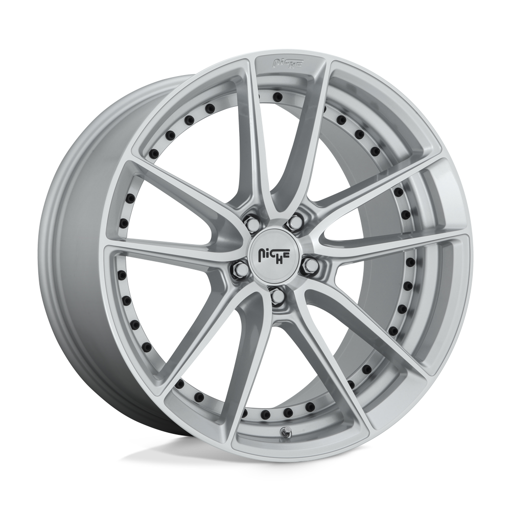 20x10.5 Niche Wheels M221 DFS 5x112 40 offset 66.56 hub SILVER - M2212005F8+40