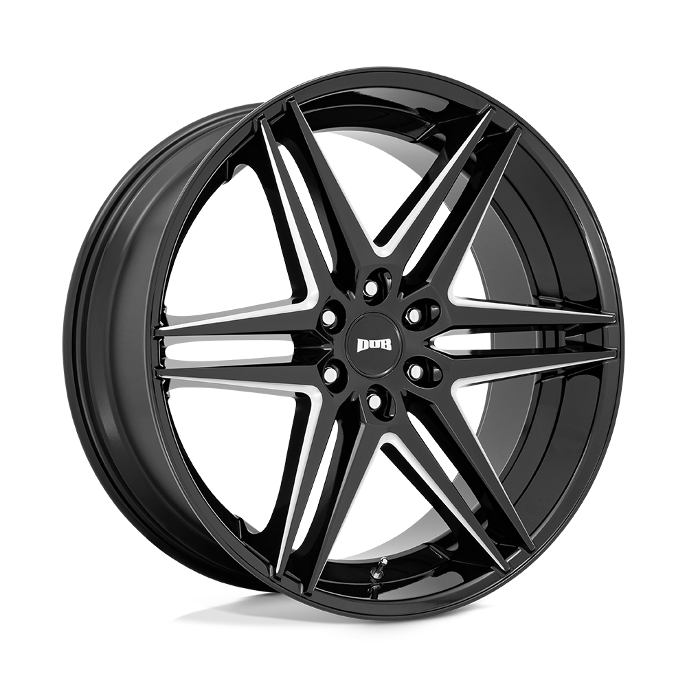 24x10 DUB Wheels S267 DIRTY DOG 6x139.7 25 offset 106.1 hub BLACK - S267240084+25