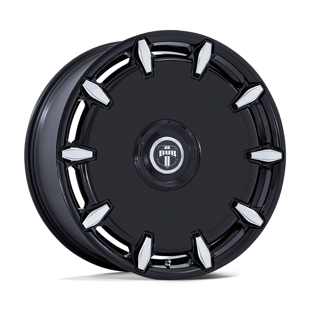 24x9 DUB Wheels DC271 CHEEF 5x115/5x120 15 offset 74.1 hub BLACK - DC271BE24902015