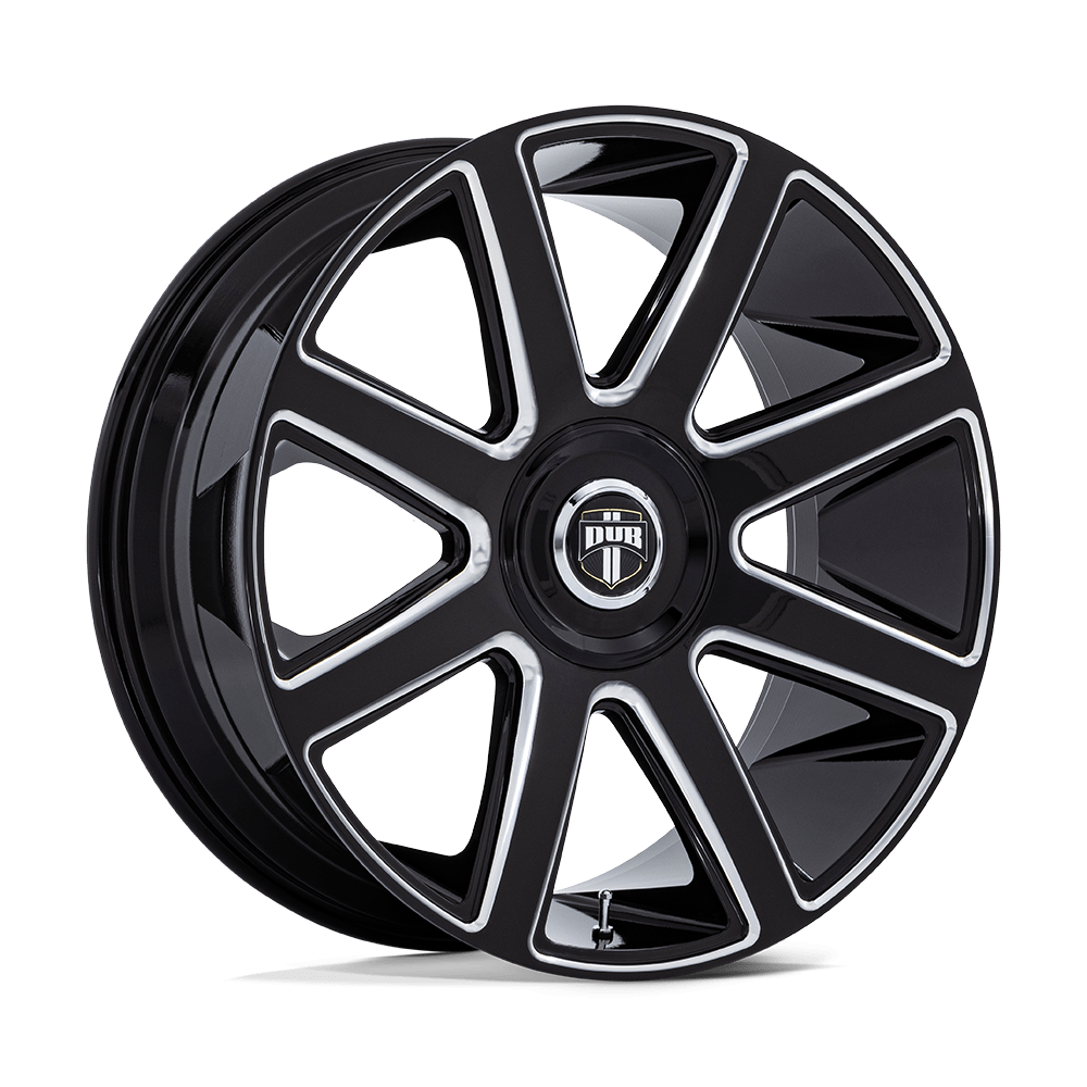 24x9 DUB Wheels DC273 PULL 5x115/5x120 38 offset 74.1 hub BLACK - DC273BE24902038