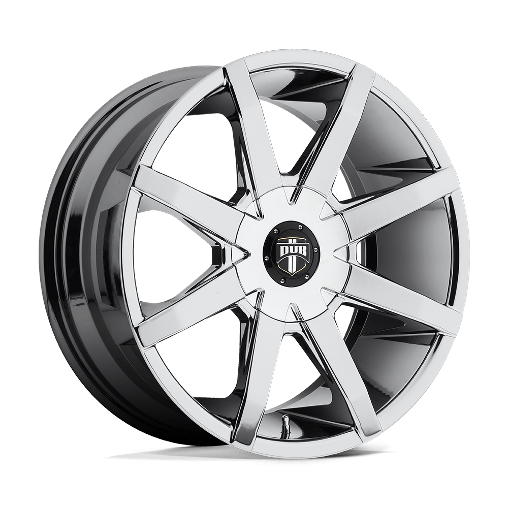 24x9.5 DUB Wheels S111 PUSH 6x135/6x139.7 25 offset 87.1 hub CHROME - S111249597+25