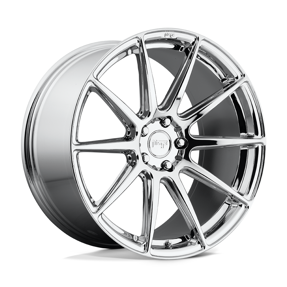 19x10 Niche Wheels M148 ESSEN 5x112 40 offset 66.6 hub CHROME - M148190043+40