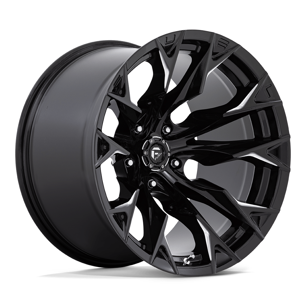 20x12 Fuel Offroad Wheels D803 FLAME 5x139.7 -44 offset 78.1 hub BLACK - D8032020B447
