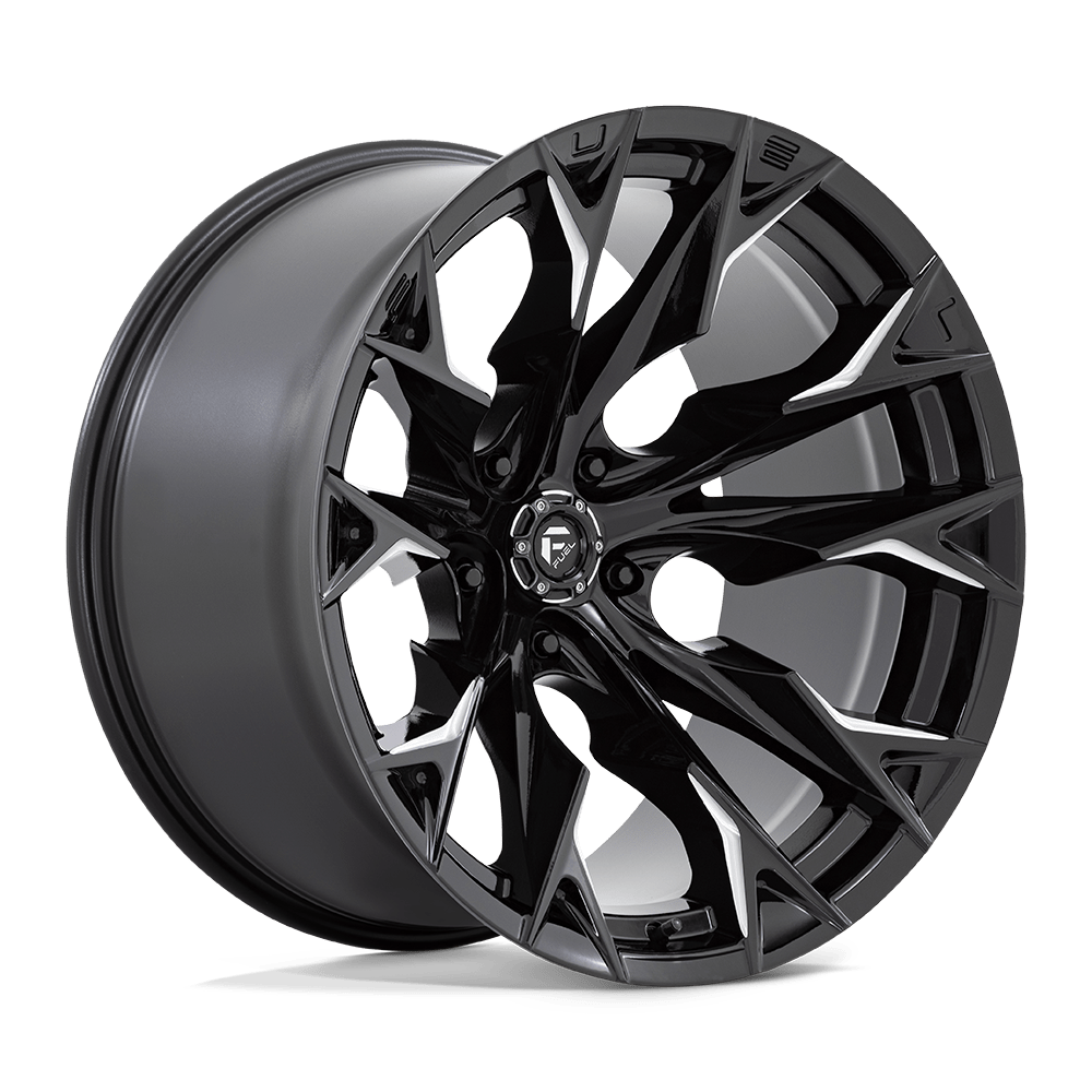 22x12 Fuel Offroad Wheels D803 FLAME 5x127 -44 offset 71.5 hub BLACK - D80322207547