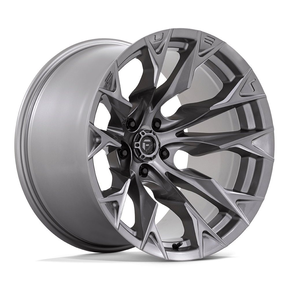 20x12 Fuel Offroad Wheels D806 FLAME 5x127 -44 offset 71.5 hub SILVER - D80620207547