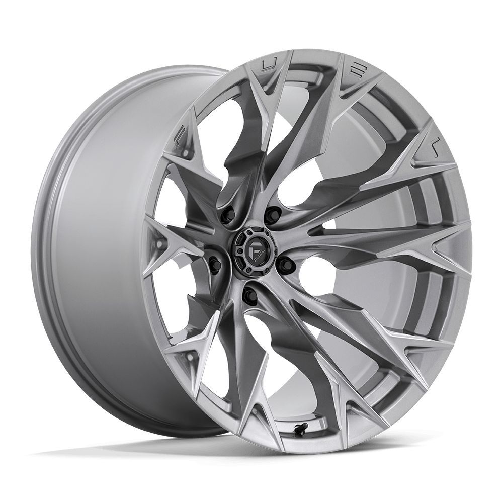 22x12 Fuel Offroad Wheels D806 FLAME 5x127 -44 offset 71.5 hub SILVER - D80622207547