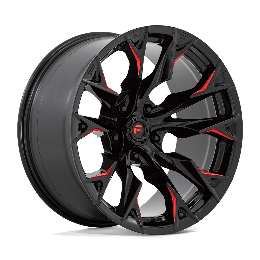 20x10 Fuel Offroad Wheels D823 FLAME 5x127 -18 offset 71.5 hub BLACK - D82320007547