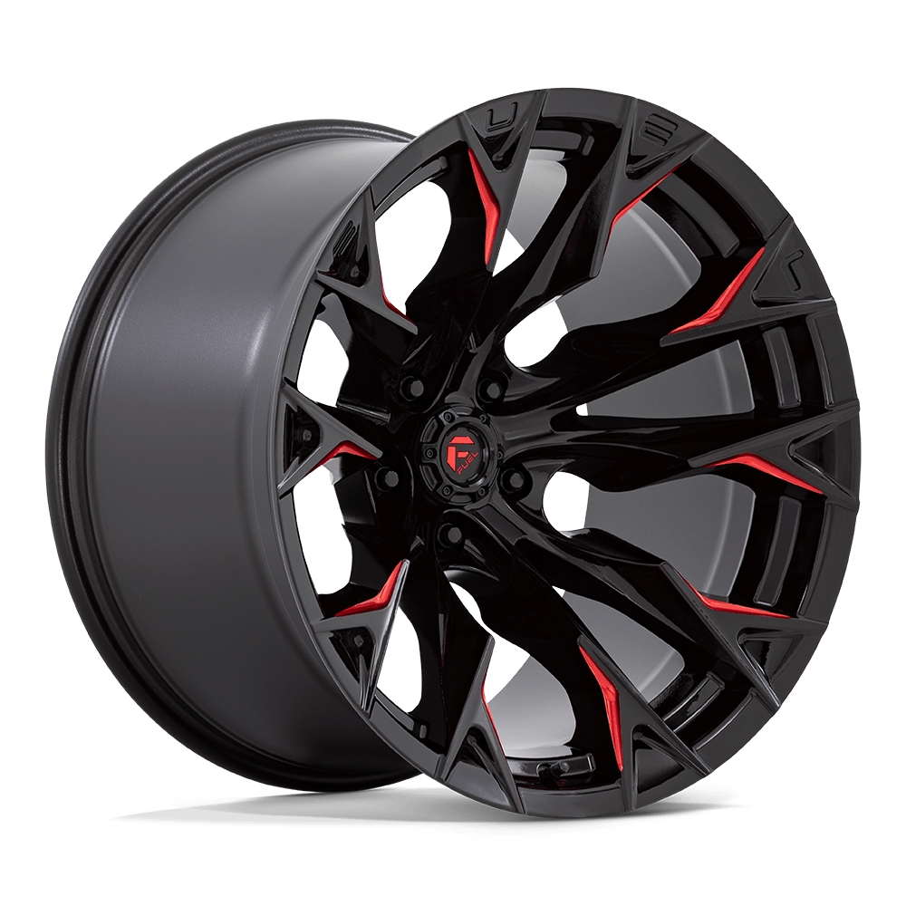 20x12 Fuel Offroad Wheels D823 FLAME 5x127 -44 offset 71.5 hub BLACK - D82320207547