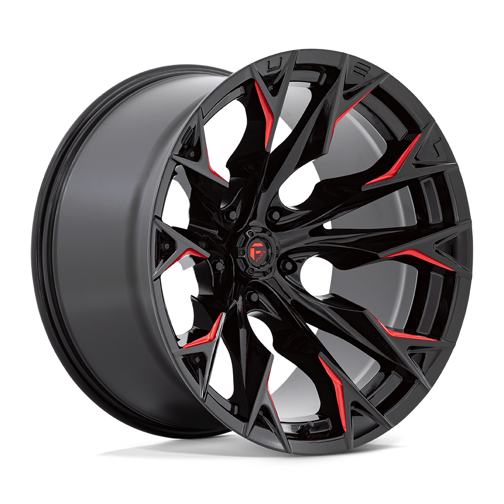 22x12 Fuel Offroad Wheels D823 FLAME 5x127 -44 offset 71.5 hub BLACK - D82322207547