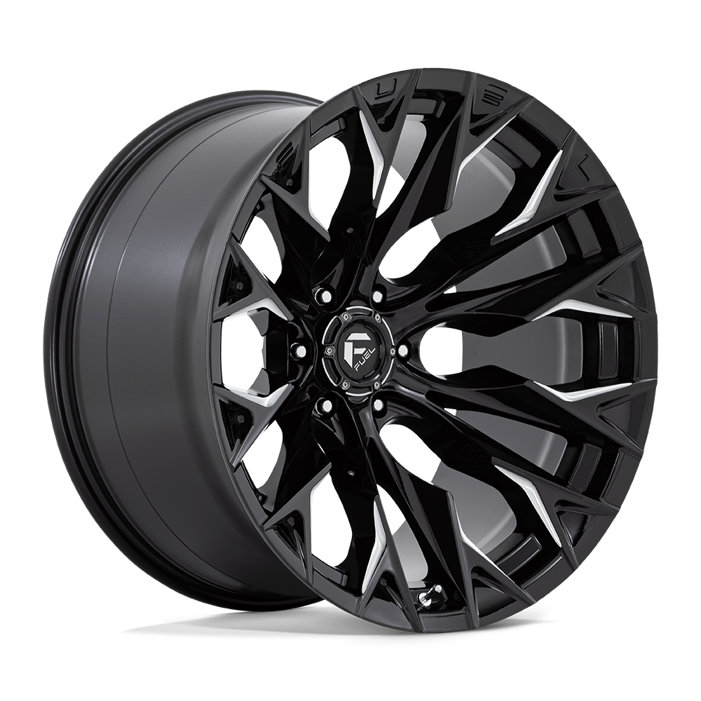22x12 Fuel Offroad Wheels D803 FLAME 6x139.7 -44 offset 106.1 hub BLACK - D80322208447