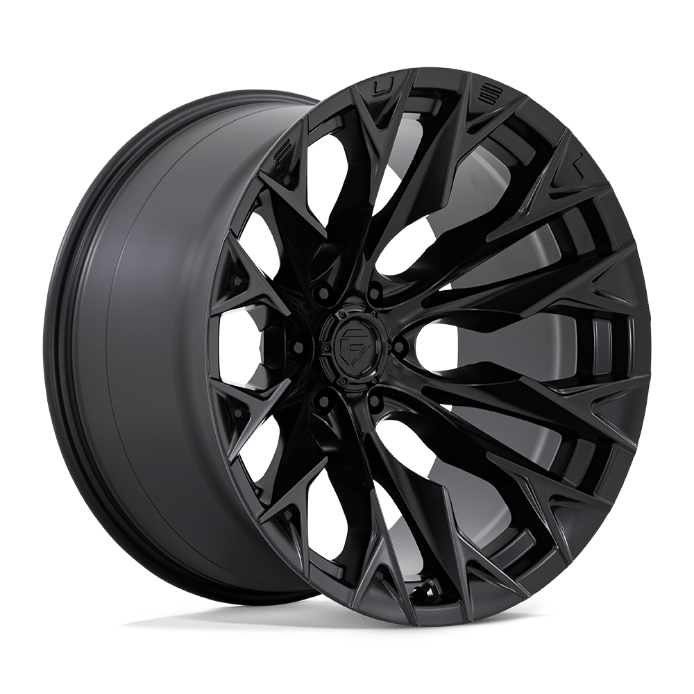 22x12 Fuel Offroad Wheels D804 FLAME 6x139.7 -44 offset 106.1 hub BLACK - D80422208447