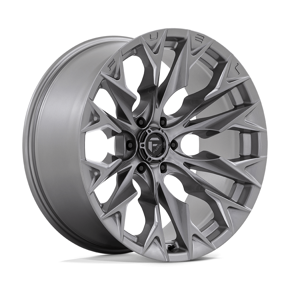 22x10 Fuel Offroad Wheels D806 FLAME 6x139.7 -18 offset 106.1 hub SILVER - D80622008447