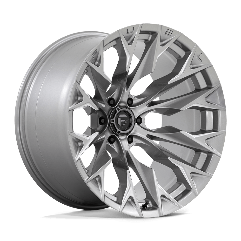 22x12 Fuel Offroad Wheels D806 FLAME 6x139.7 -44 offset 106.1 hub SILVER - D80622208447